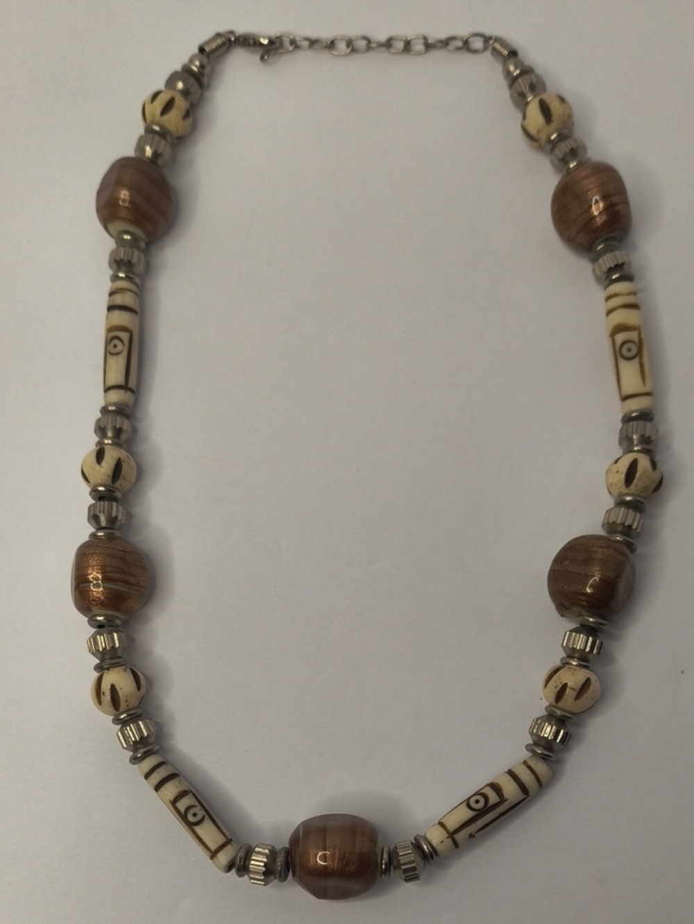 Carved Bead Necklace